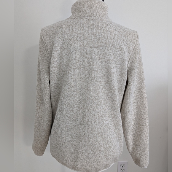 Women's LL Bean Sweater Fleece Pullover Medium Sailcloth - Picture 4 of 9